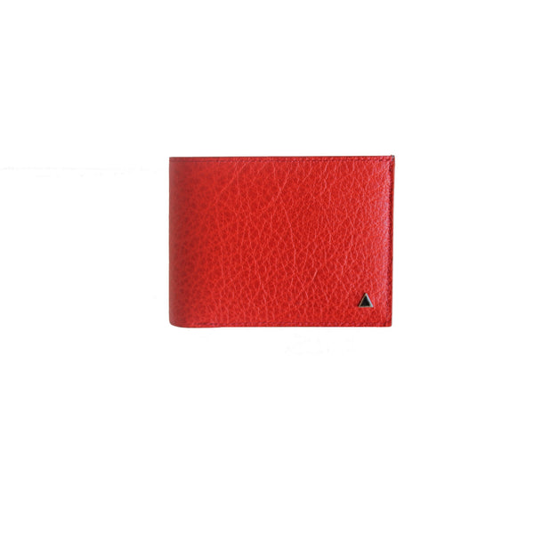 Made in FRANCE Gambetta Luxury Wallet in Red Buffalo by Anonyme Paris (16 credit card slots)