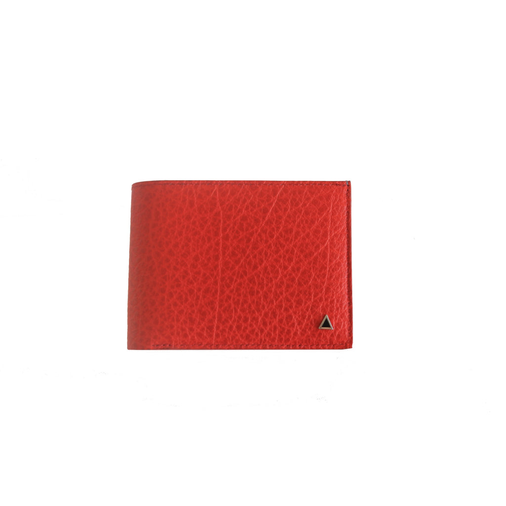 Made in FRANCE Gambetta Luxury Wallet in Red Buffalo by Anonyme Paris (16 credit card slots)