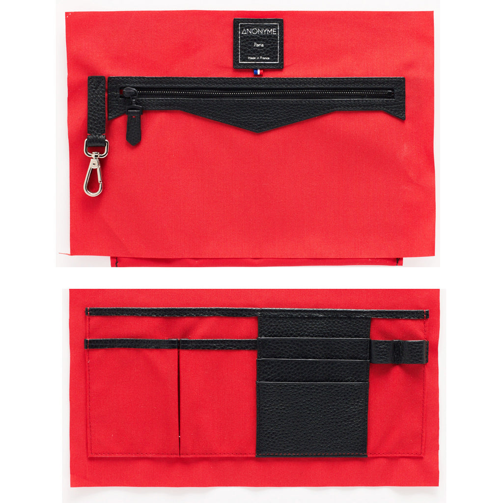 Made in FRANCE Vavin Luxury Satchel in Black Taurillon Leather by Anonyme Paris