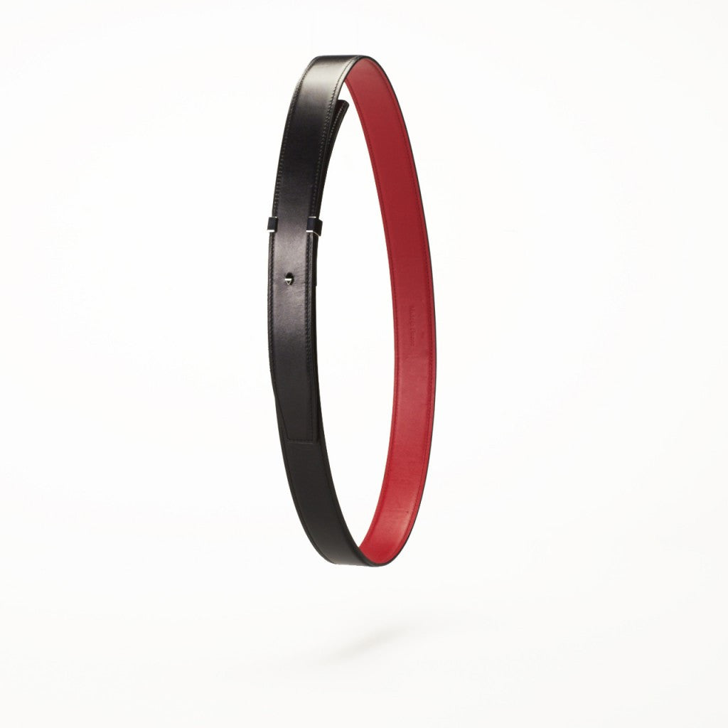 Liane Black Box Leather Belt by Anonyme Paris