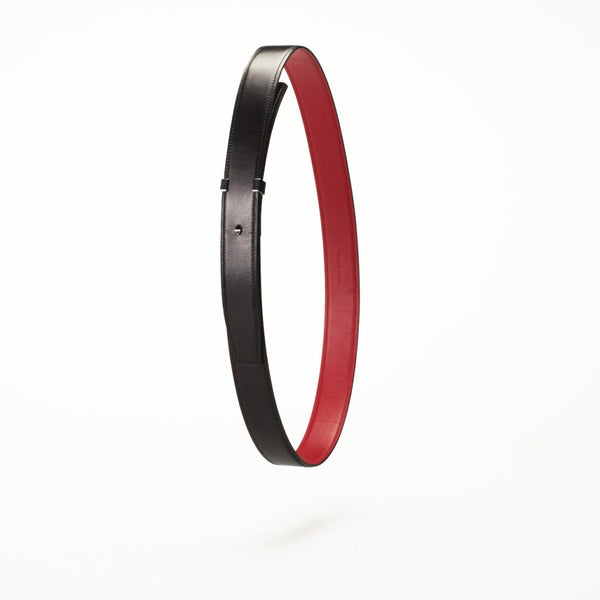 Liane Black Box Leather Belt by Anonyme Paris