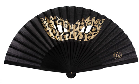 Glamour Mask hand-fan by DUVELLEROY Paris 1827 made in FRANCE