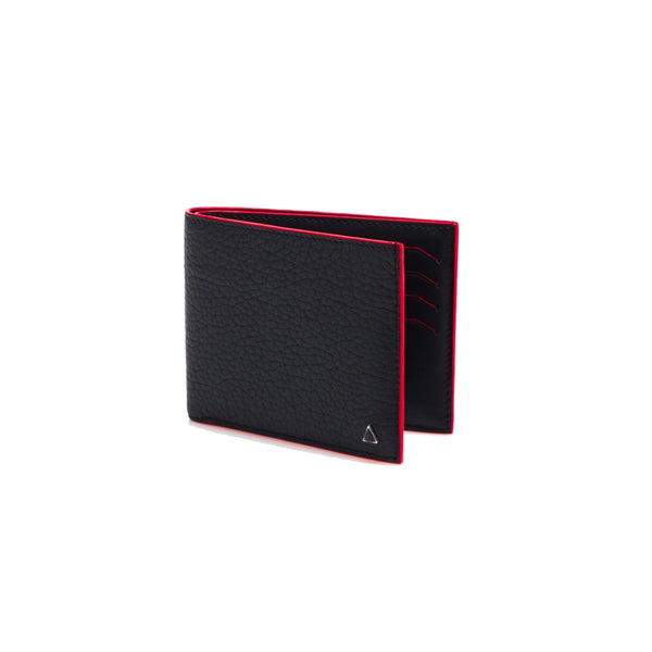 Made in FRANCE Gambetta Luxury Wallet in Black Taurillon by Anonyme Paris (16 credit card slots)