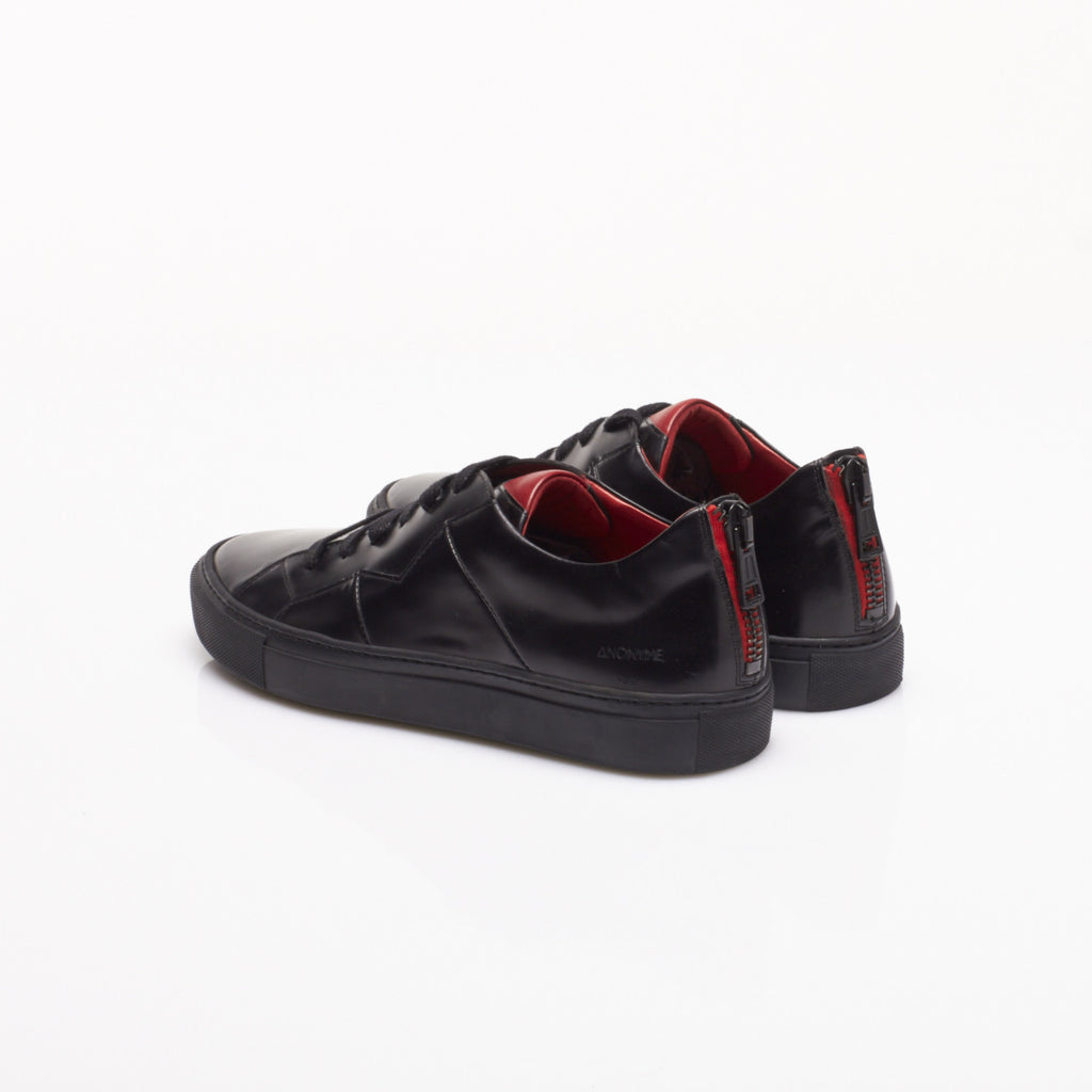 Vali Luxury Sneakers in Black Spazzolato by Anonyme Paris
