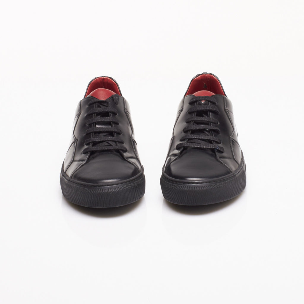 Vali Luxury Sneakers in Black Spazzolato by Anonyme Paris