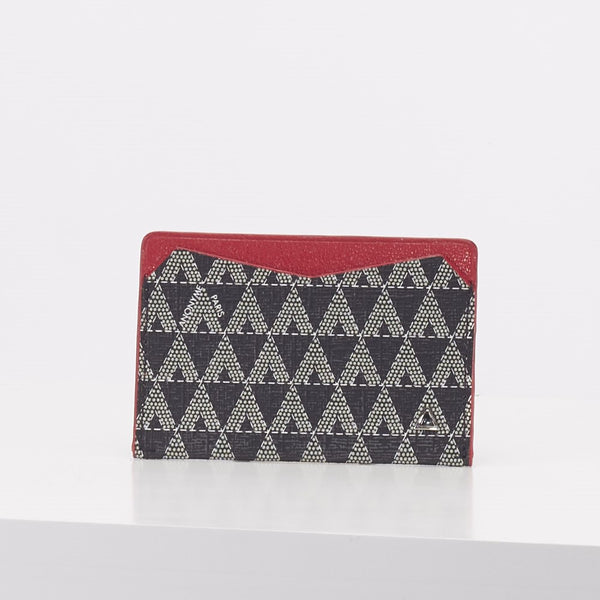 Made in FRANCE Victoire Credit Card Holder in Black (2 credit card slots) by ANONYME Paris