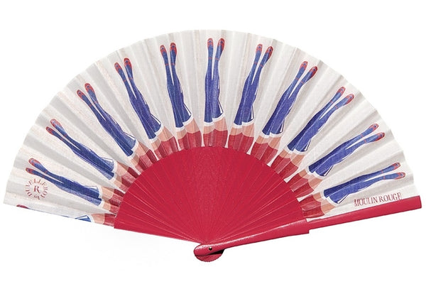 Moulin Rouge hand-fan by Duvelleroy Paris made in FRANCE