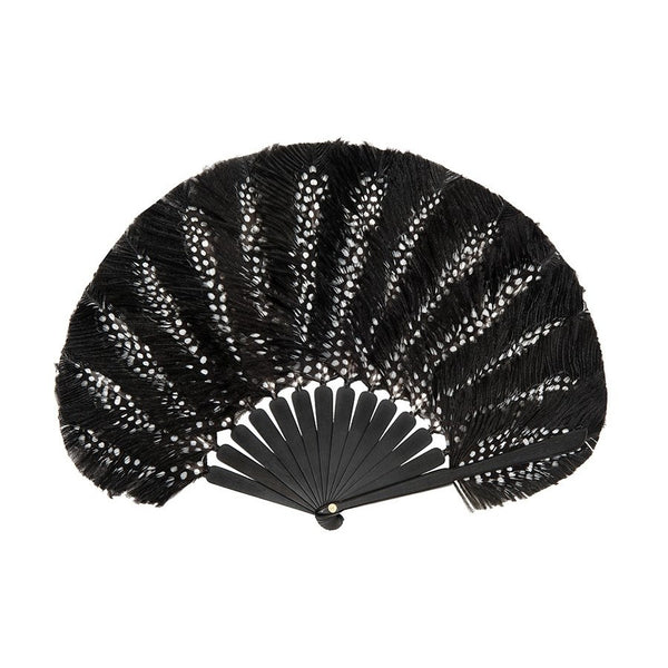 Luxury Polka hand-fan by Duvelleroy Paris made in FRANCE